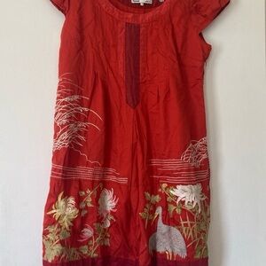Anthropologie Floreat Dress, beautiful embroidery